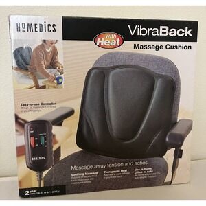 VibraBack massage cushion‎ black soothing therapeutic